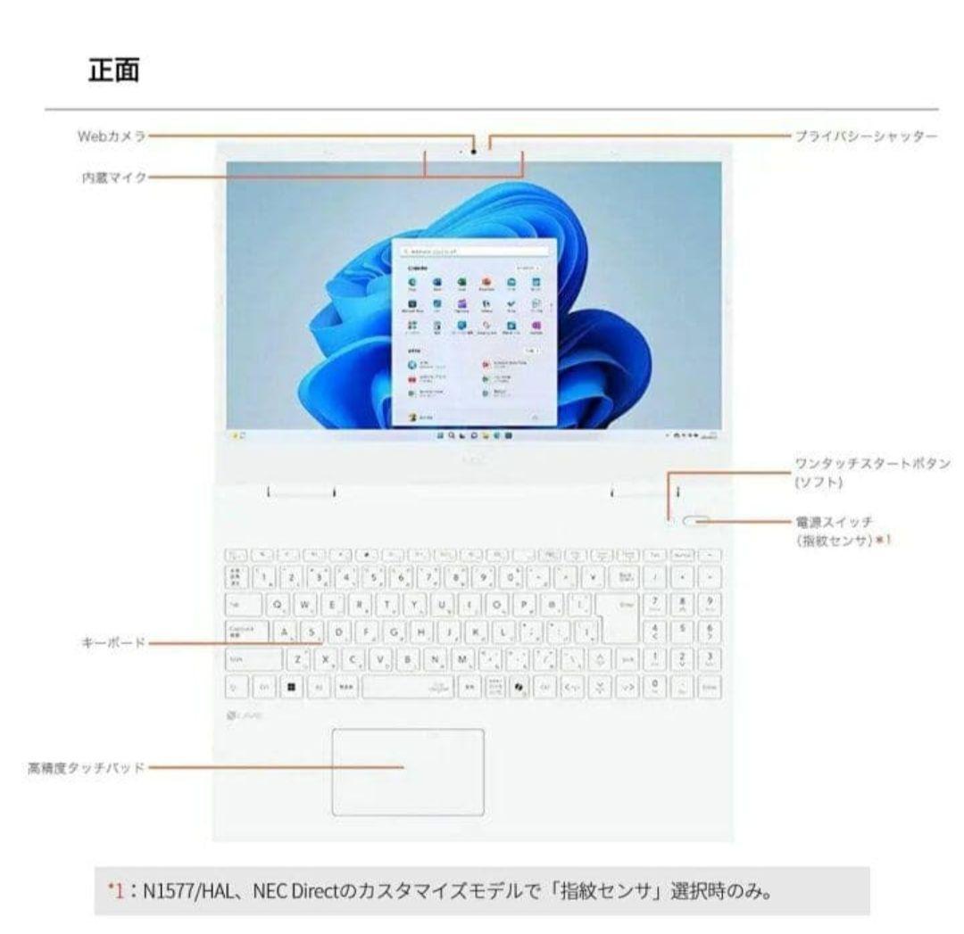 新品 NEC LAVIE N 15R Ryzen7-7735U パソコン