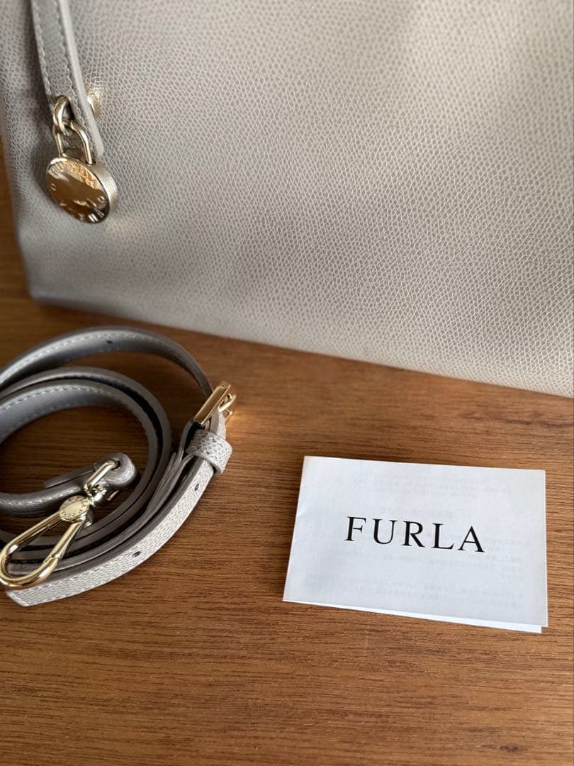 【正規品】FURLA フルラ ハイパー グレージュ 2WAY