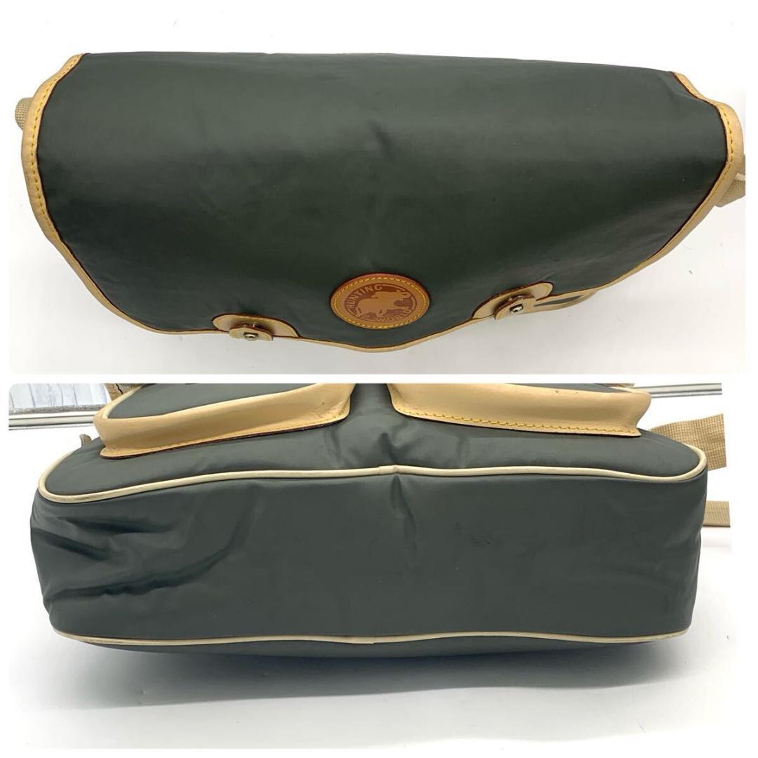 極美品　ハンティングワールド メッセンジャー　ショルダーバッグ　A4サイズ