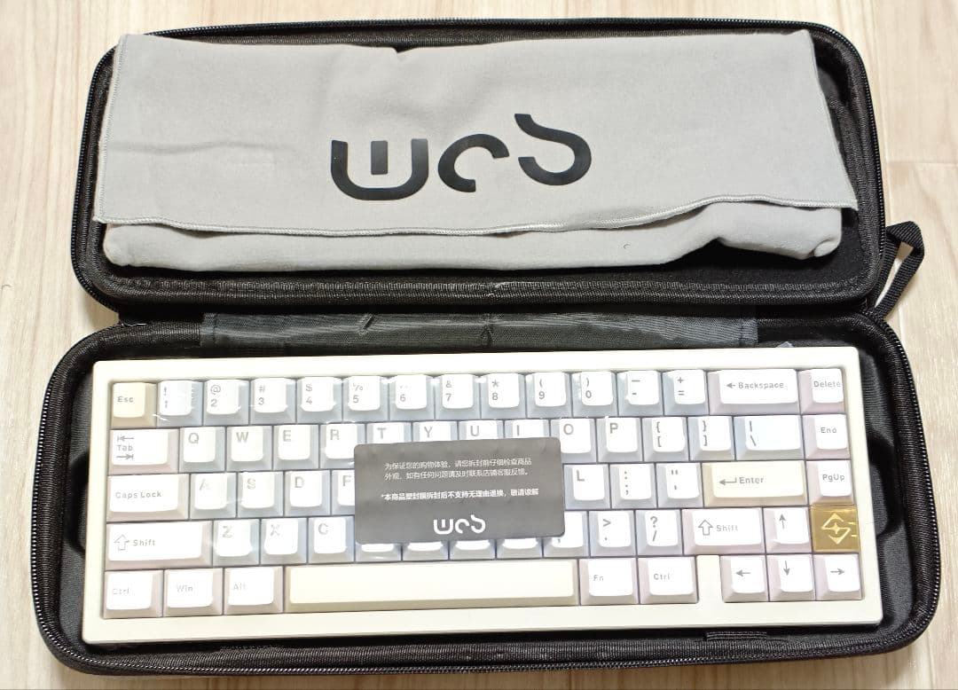 WOBKEY Zen65 Lite White キーボード 本体