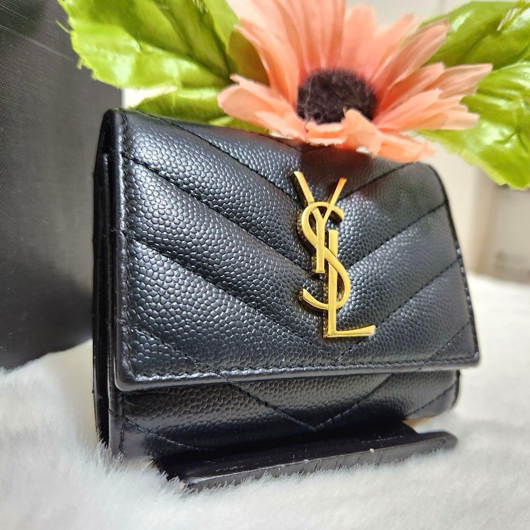 ✨極美品✨サンローラン　キーケース　6連　カサンドラ　キルティング　ブラック