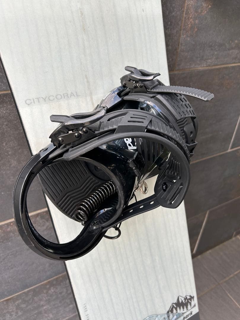 急いでリンリンリン！　155cm スノーボード ビンディング付き