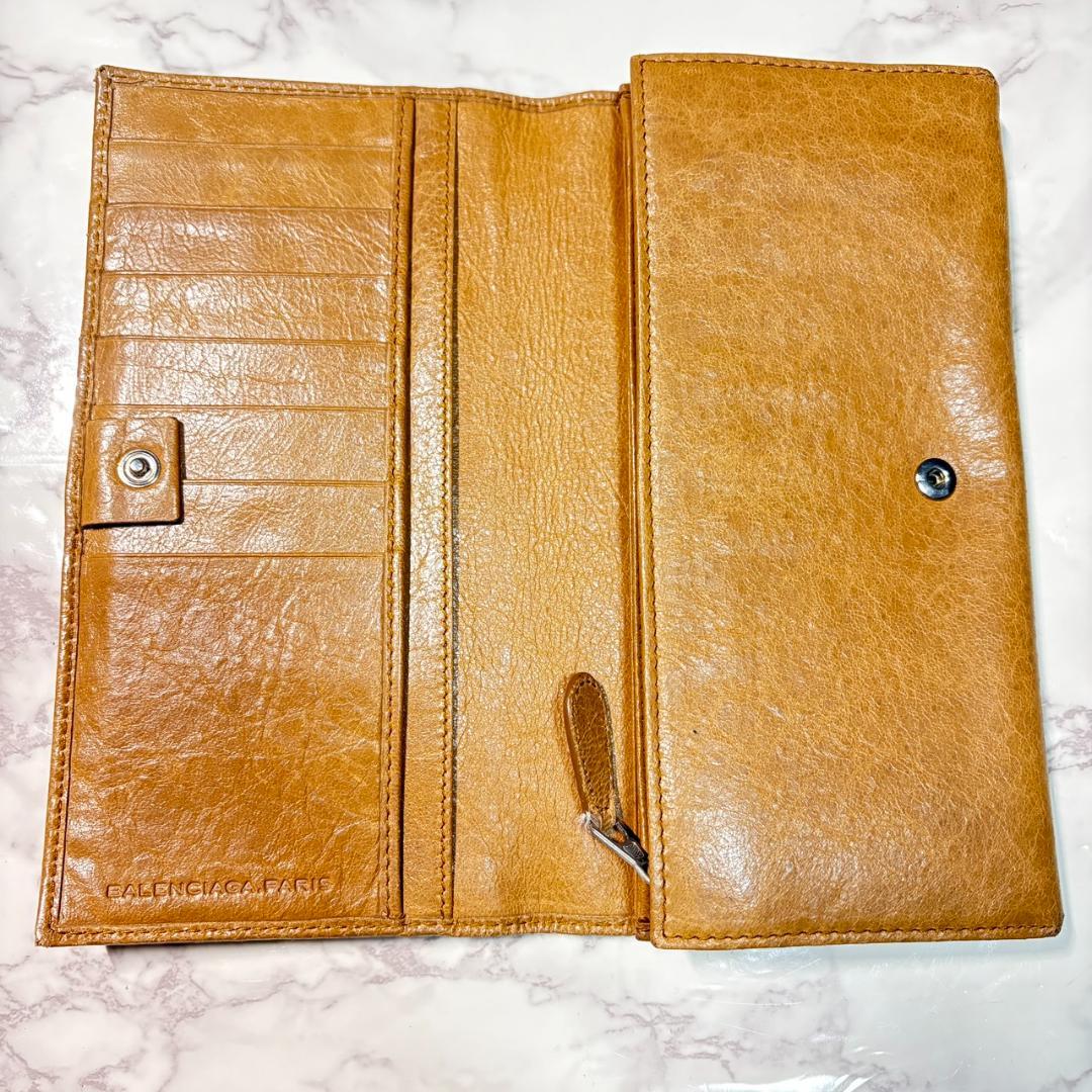 【早い者勝ち】 バレンシアガ 長財布 ブラウン ケース #B637