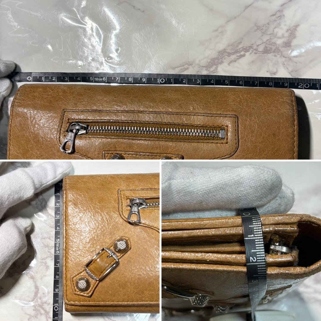 【早い者勝ち】 バレンシアガ 長財布 ブラウン ケース #B637