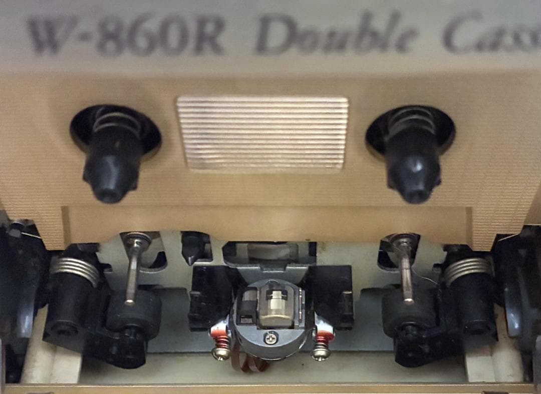 【動作OK！！】ダブルカセットデッキ　TEAC　W-860R　ゴールド