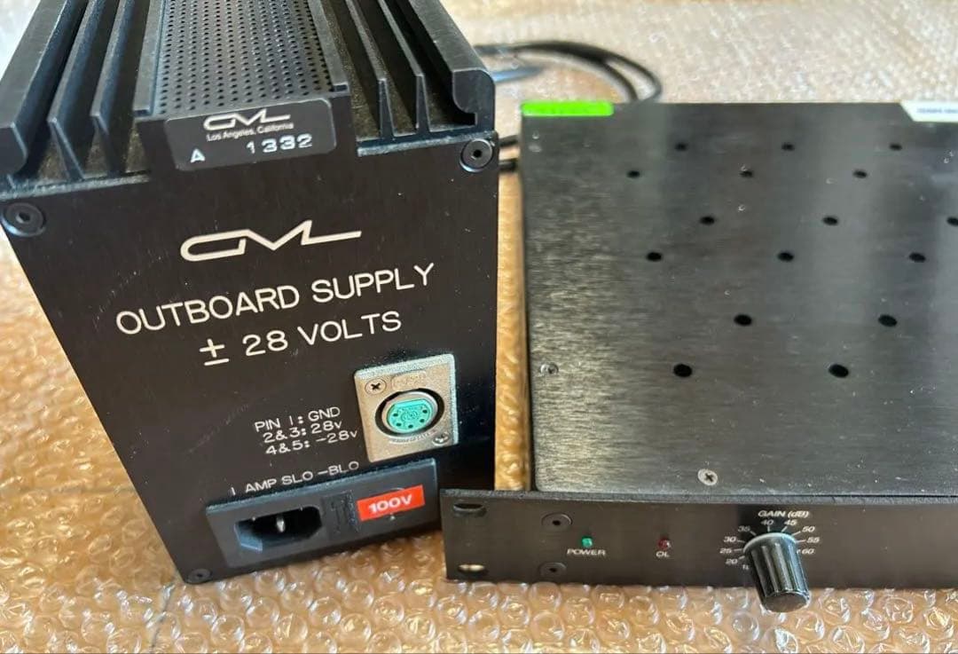 【レア】GML OUTBOARD SUPPLY±28 VOLTS4chプリアンプ