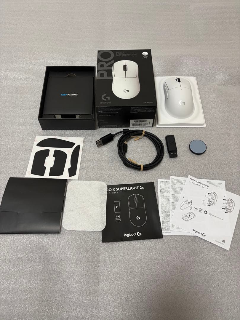 【美品】Logicool G PRO X SUPERLIGHT 2c ホワイト