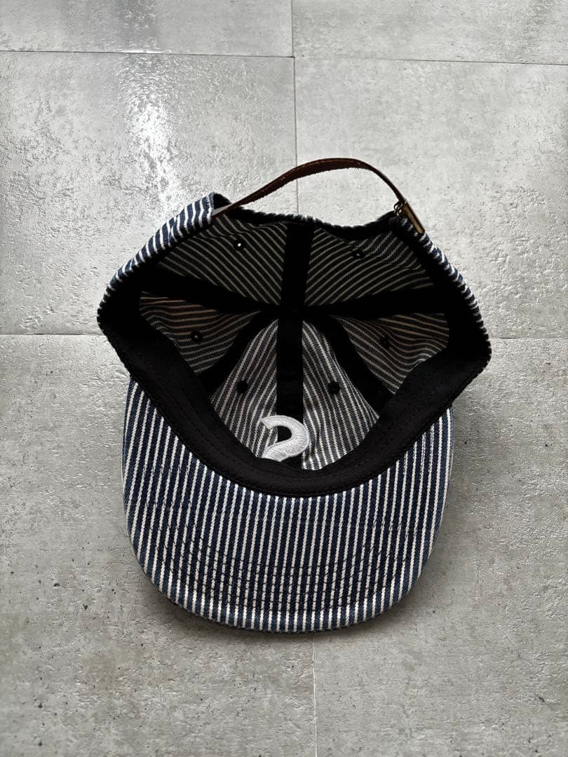 USA製　シュプリーム Sロゴ　ヒッコリー　ストライプ　キャップ　デザイン◎