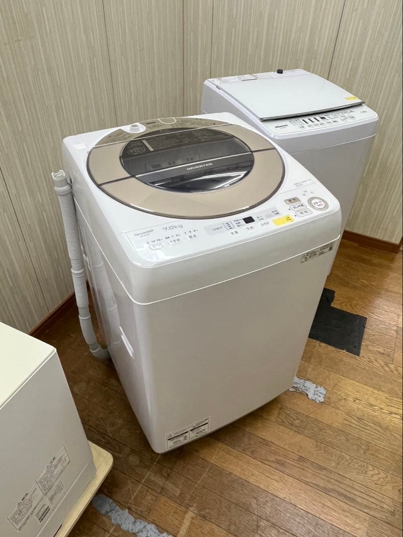 #61 7.0kg SHARP 2022年 ES-SH7C-N 縦型 洗濯機