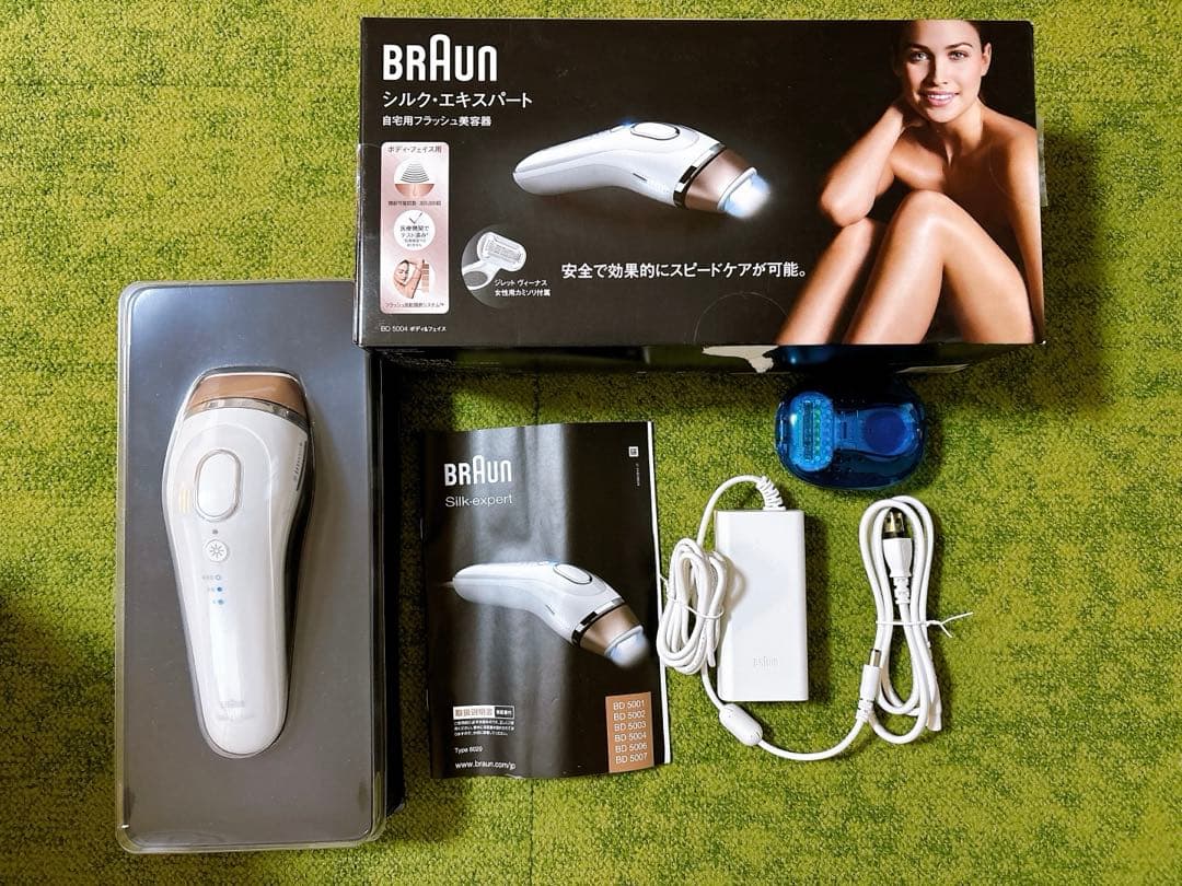 BRAUN シルクエキスパート BD-5004 光美容器 脱毛器 付属品完備