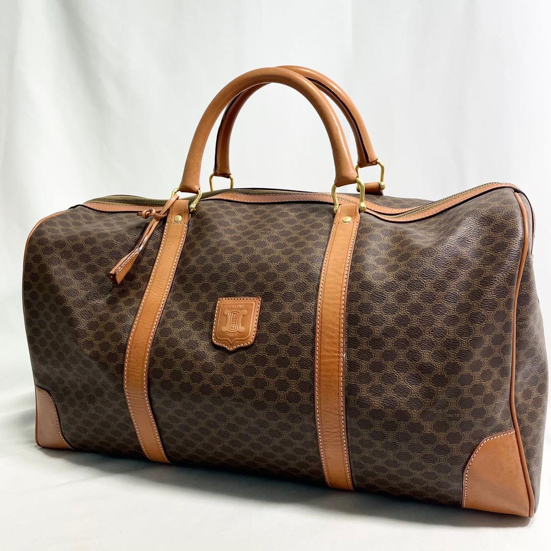 【ロッピー】　セリーヌ ボストンバック マカダム柄 トリオンフ 南京錠￼