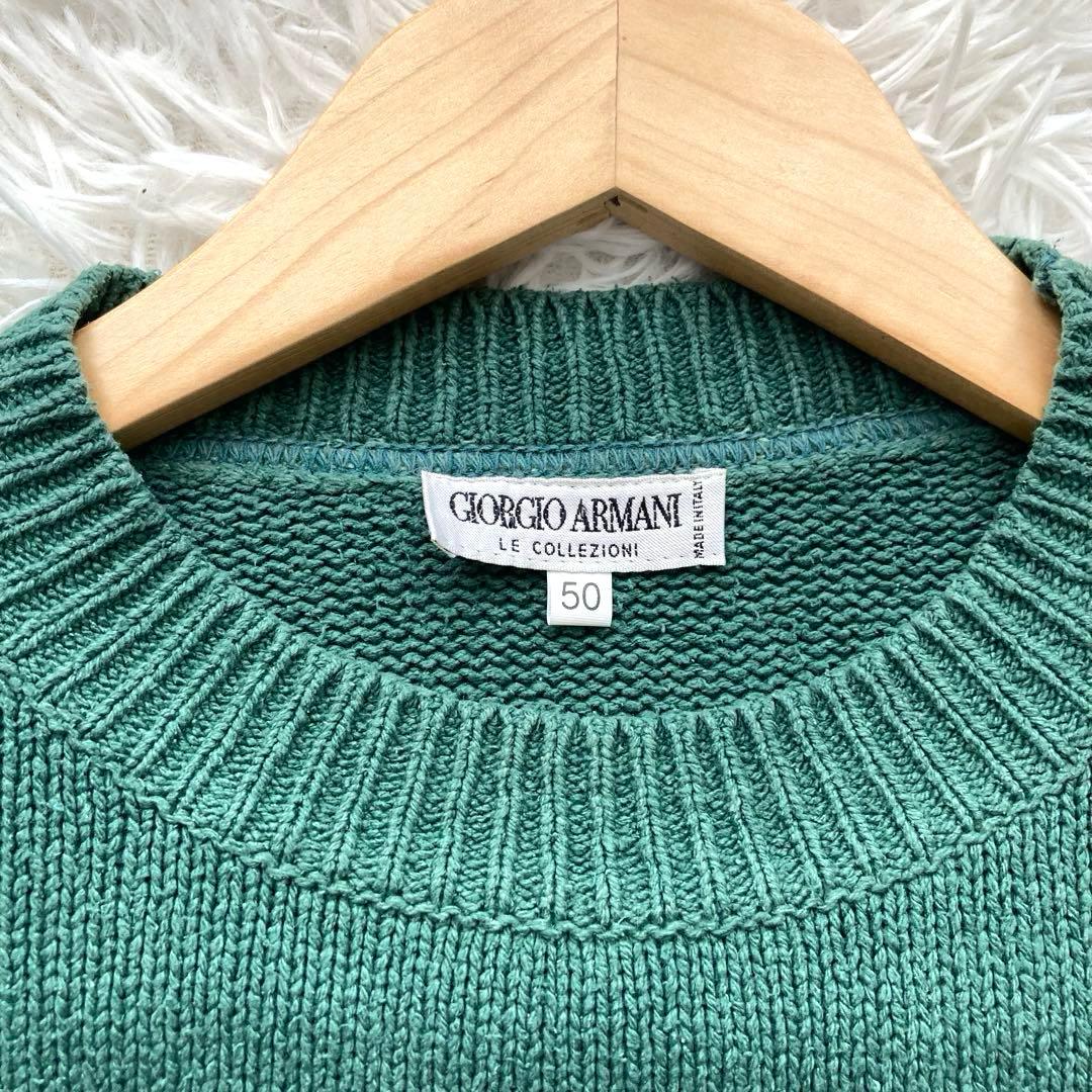 GIORGIO ARMANI ジョルジオアルマーニ ニット セーター シルク 緑