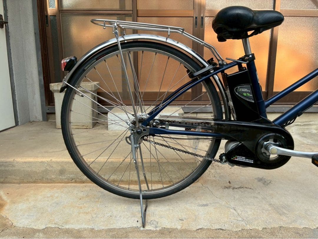 電動自転車　№8599 パナソニック ビビDXCITY 27インチ　紺
