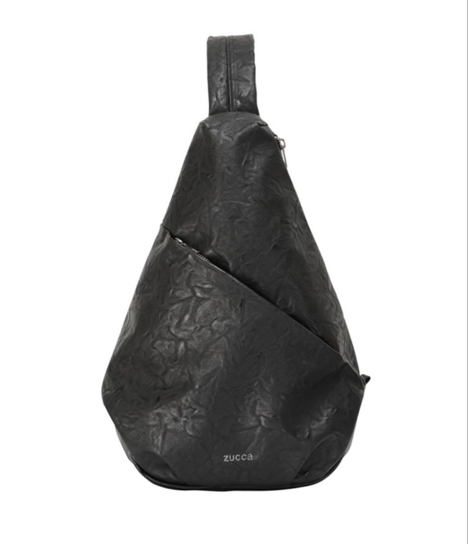 ユ*。様 ZUCCa / EMBOSSボディバッグ /　黒ブラック