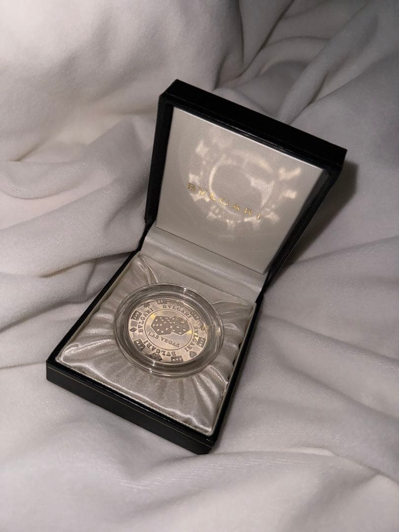 BVLGARI ラスベガス限定メダル 銀製記念硬貨 専用ケース付き