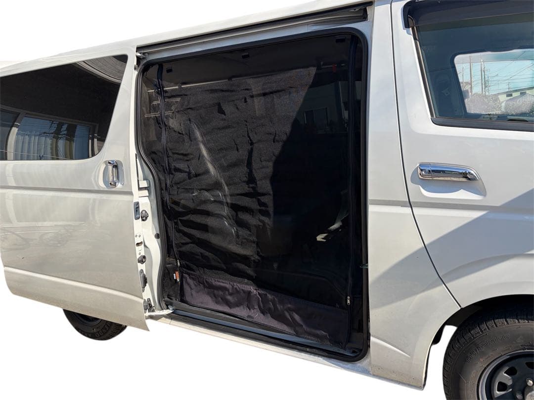 UIvehicle ユーアイビーグル ハイエース 防虫ネット 左右＋リア セット