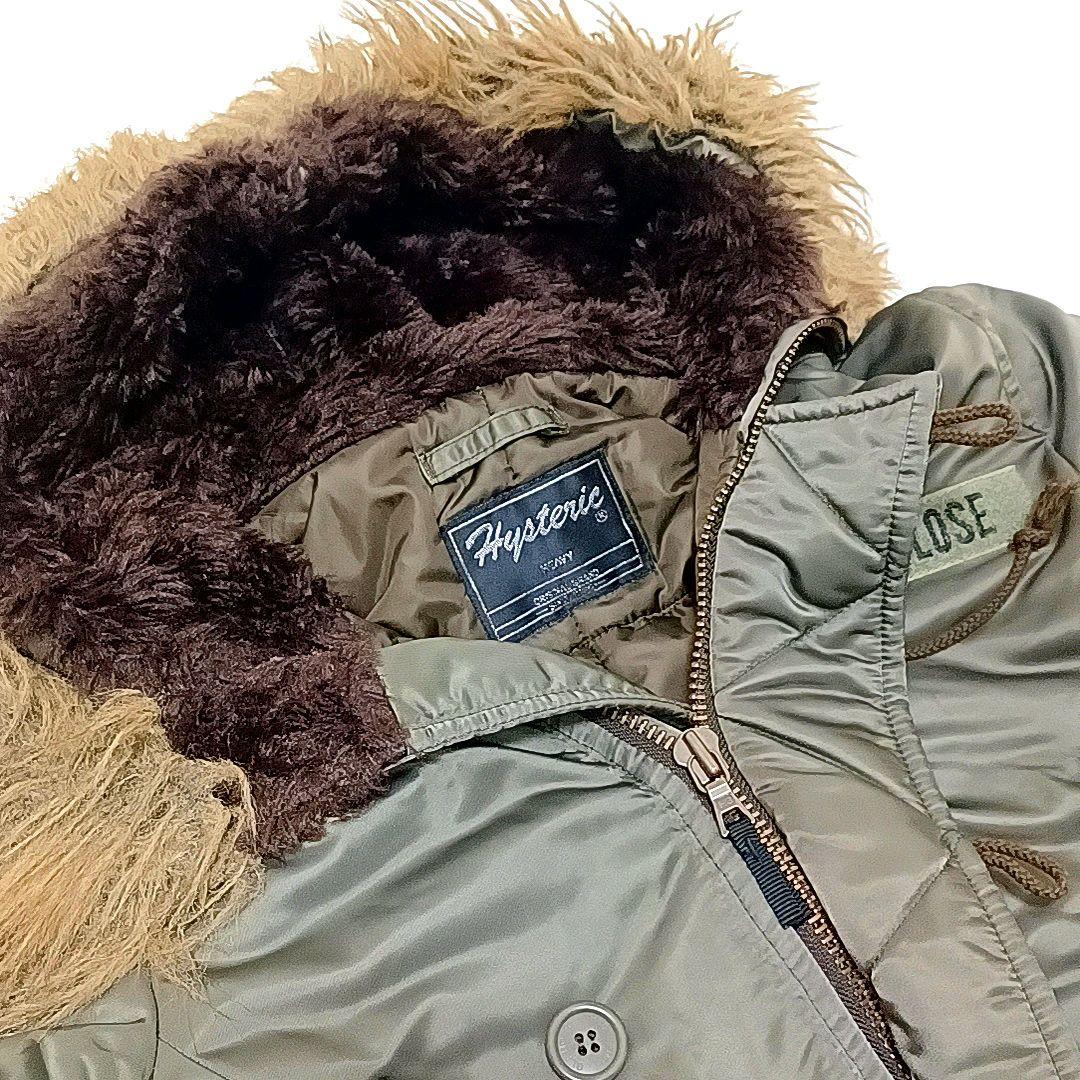 【00s美品】ヒステリックグラマー　N2-B　中綿　モッズコート　カーキ