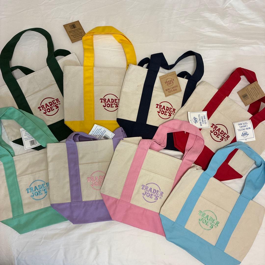 Trader Joe’s トレーダージョーズ　ミニトート　全8色セット❗️
