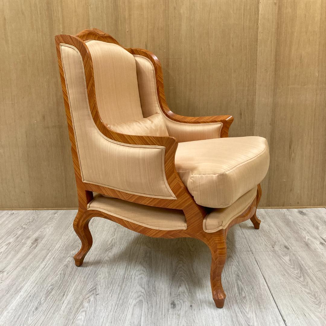 クラシック アームチェア シングルソファ ウィングバックチェア 一人掛け①