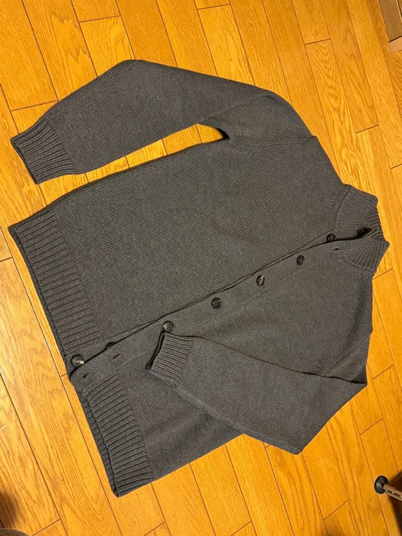 【美品】ARCODIO 5G ドライバーズニット グレー　イタリア製