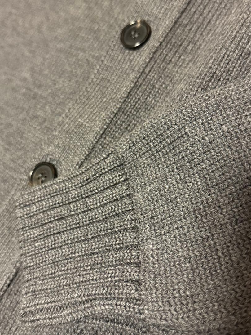 【美品】ARCODIO 5G ドライバーズニット グレー　イタリア製