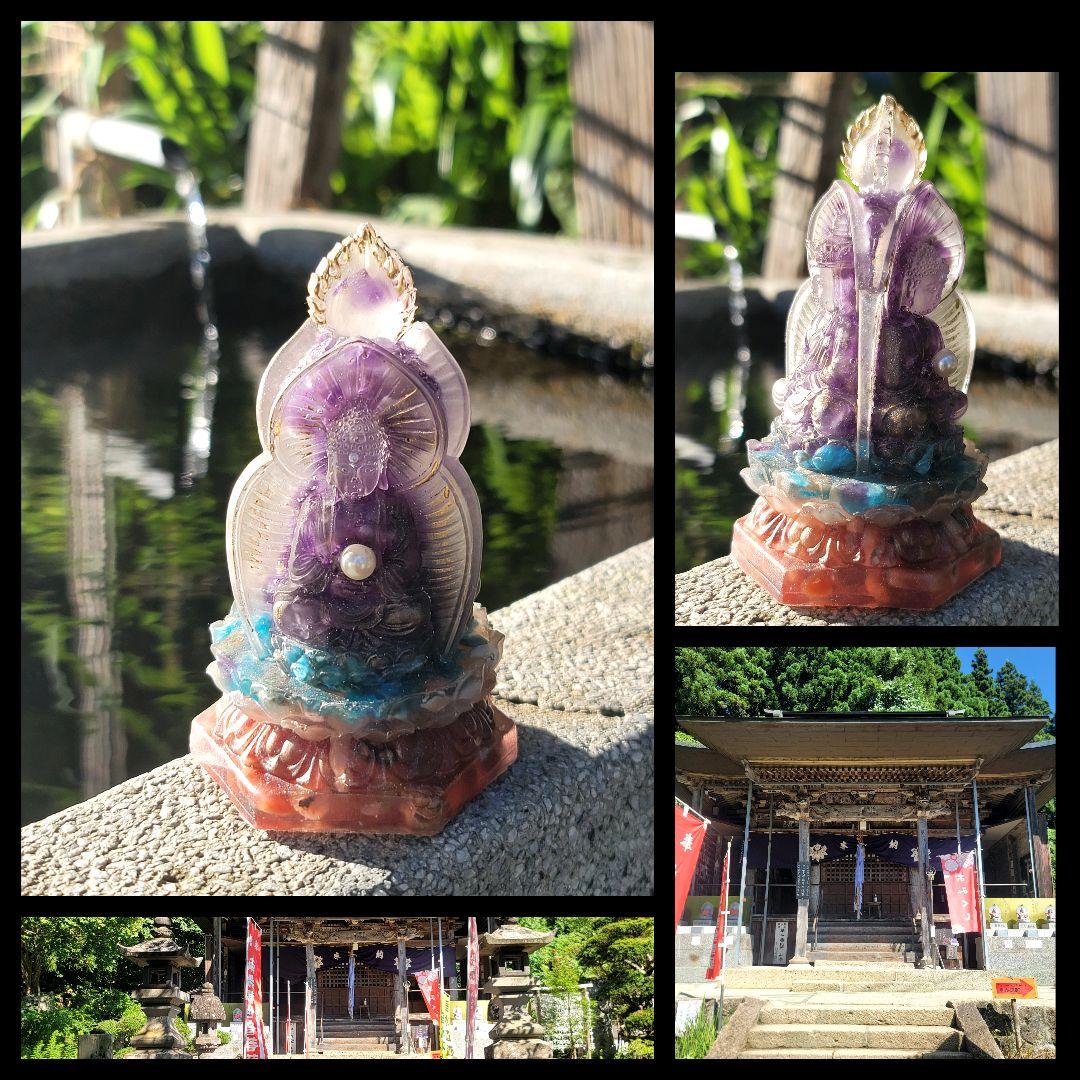 全巡礼真実を見抜き正しい決断力.三面観音オルゴナイト