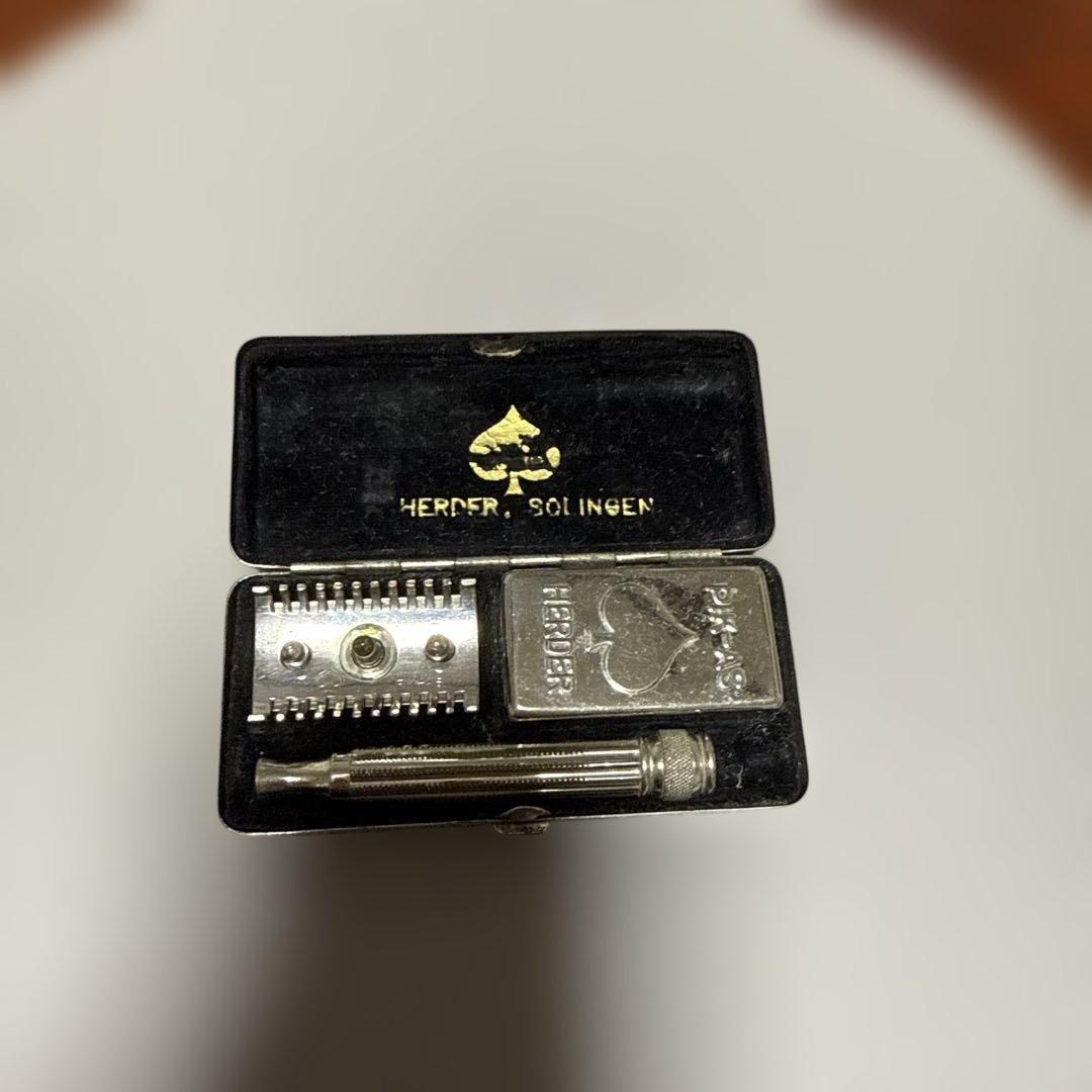 HERDER Solingen ドイツ ゾーリンゲン製 ヴィンテージ剃刀ケース付