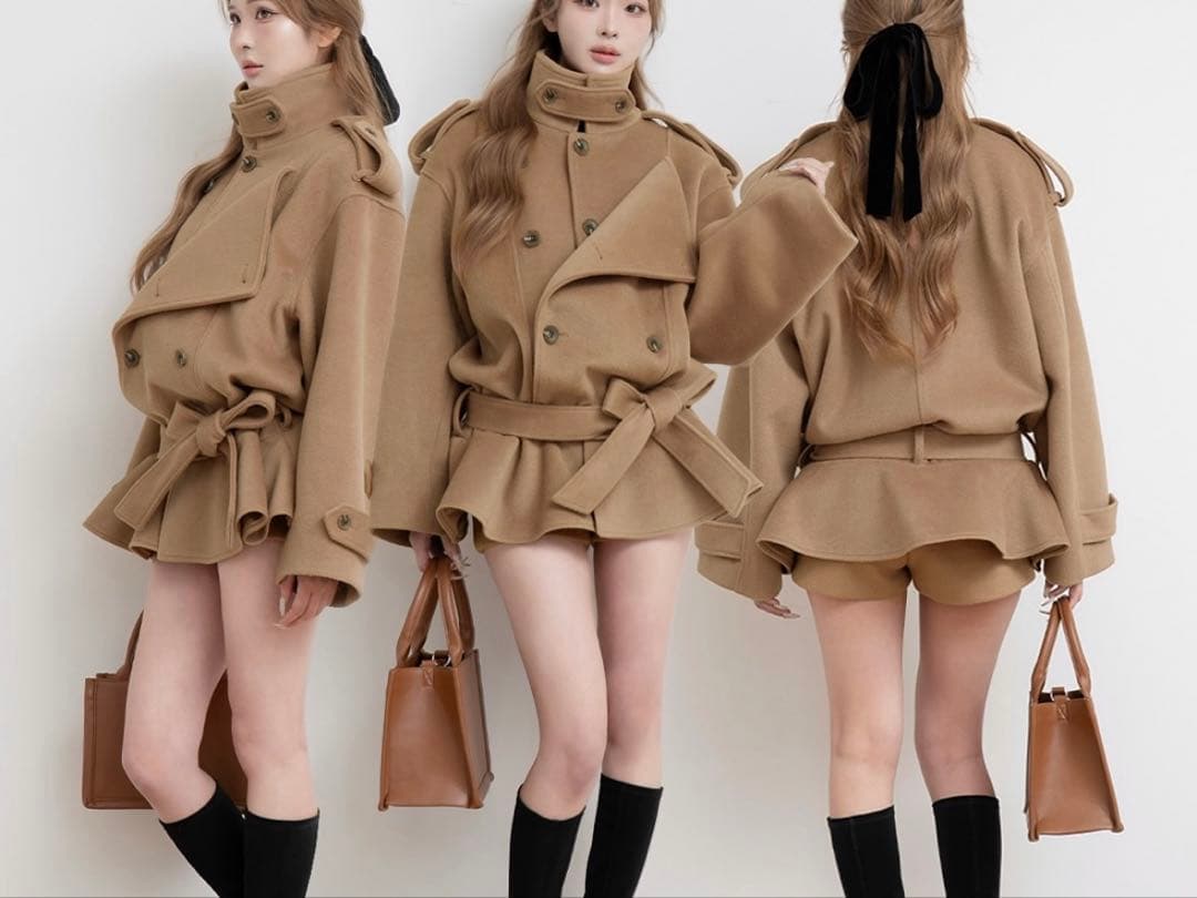 ドロップショルダージャケットコート