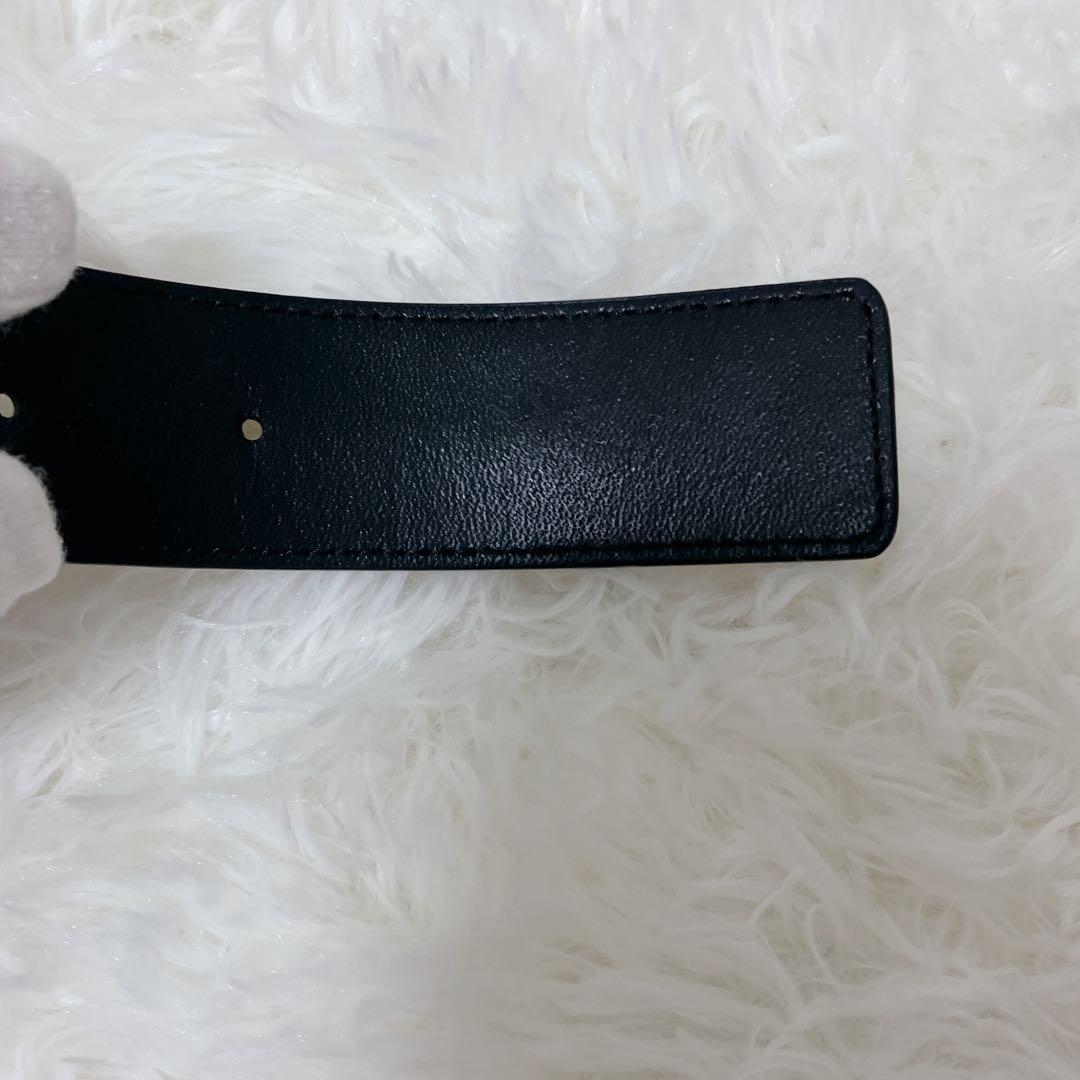 極美品 バーバリー PVC ベルト TBノバチェック ユニセックス ゴールド金具