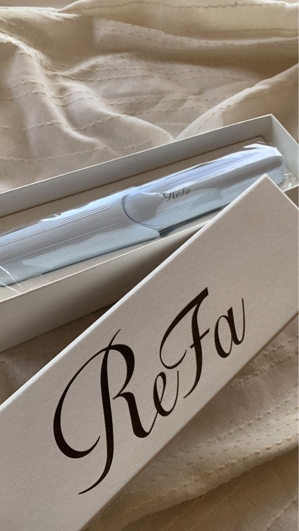 ReFa ストレートフィンガーヘアアイロン ホワイト ケース付き