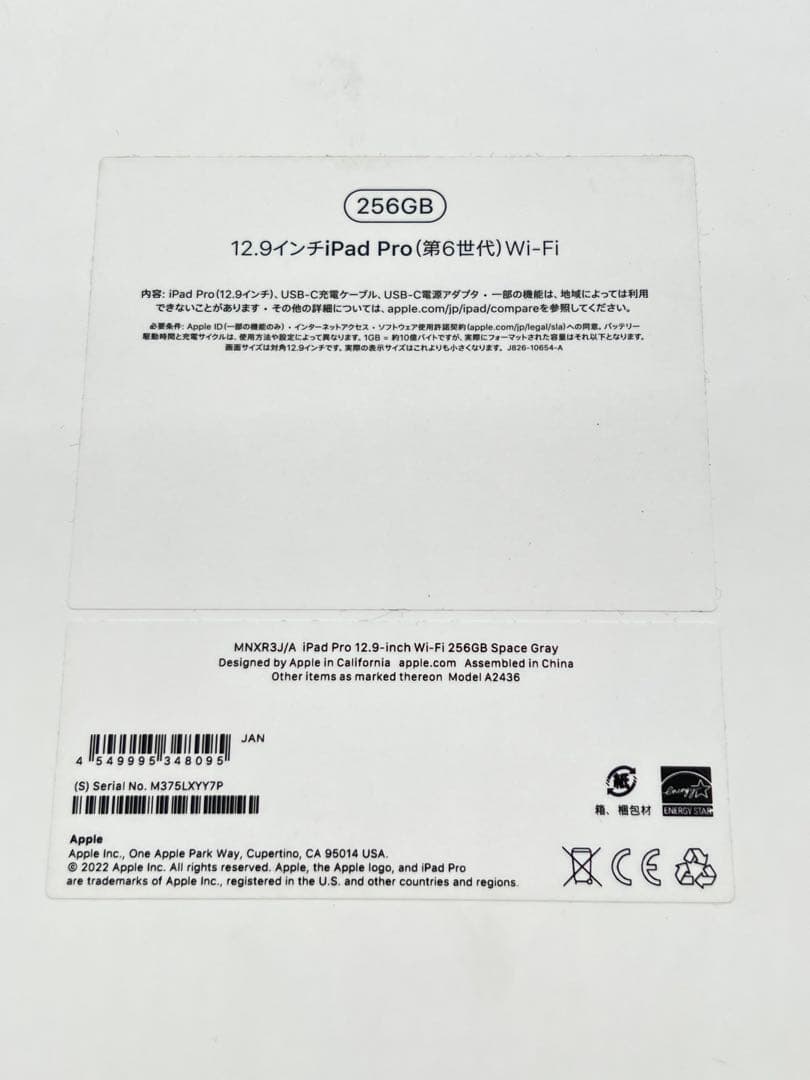 【iPadPro 第6世代　256GB 12.9インチ】キーボードセット