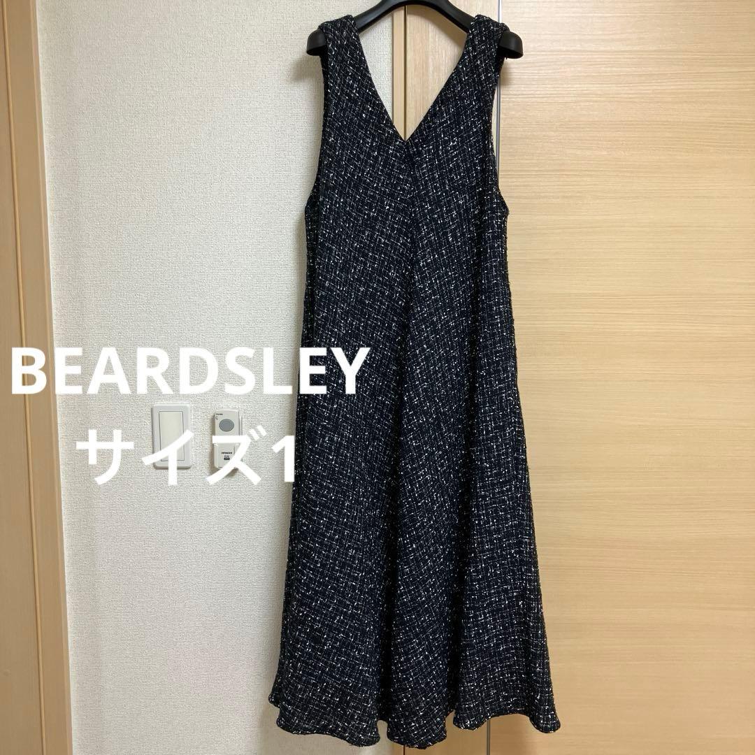 BEARDSLEY ツイード　フレア　ワンピース　ジャンパースカート　1