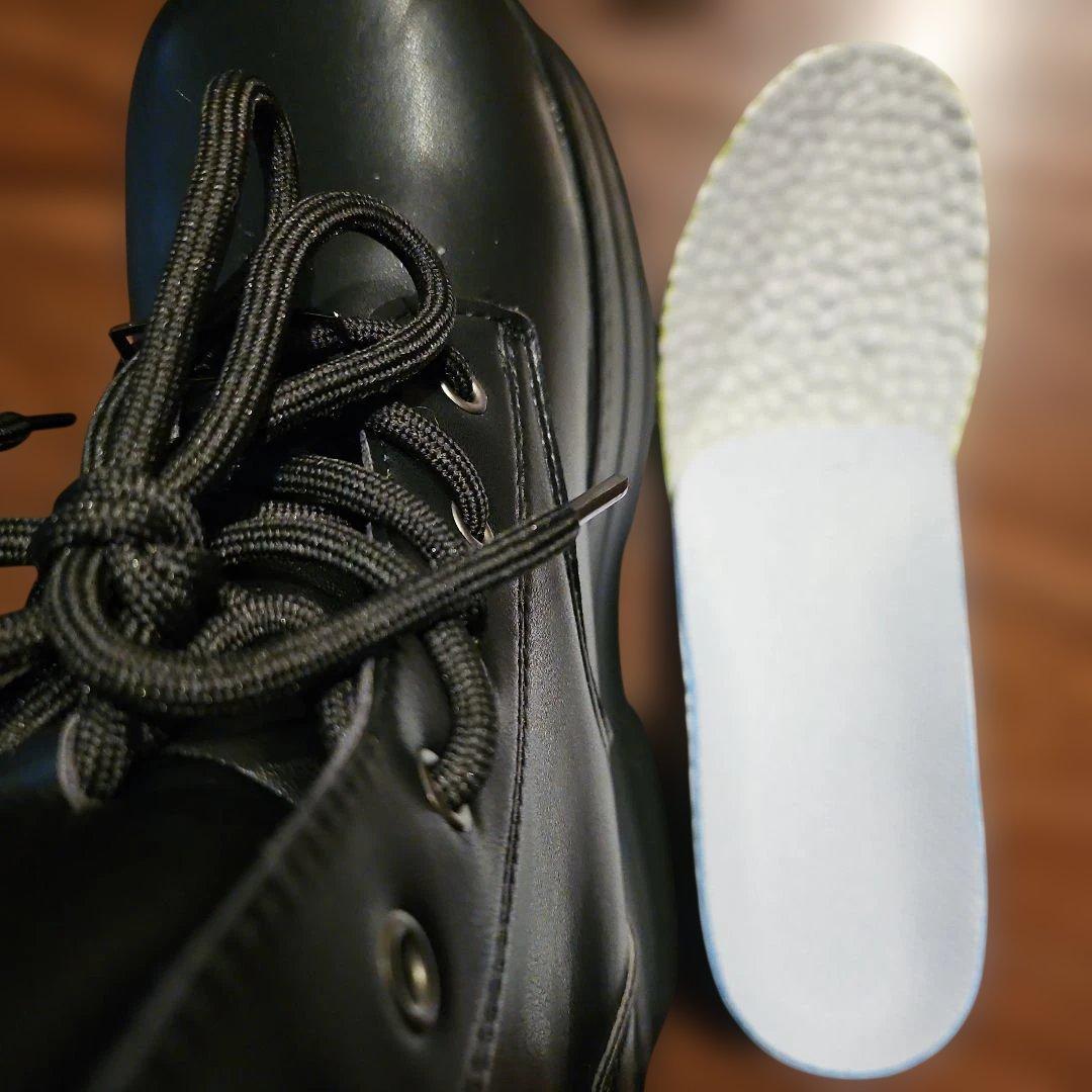 コスプレ 男装 厚底 ブーツ 黒 ブラック シークレットブーツ タオバオ 淘宝網