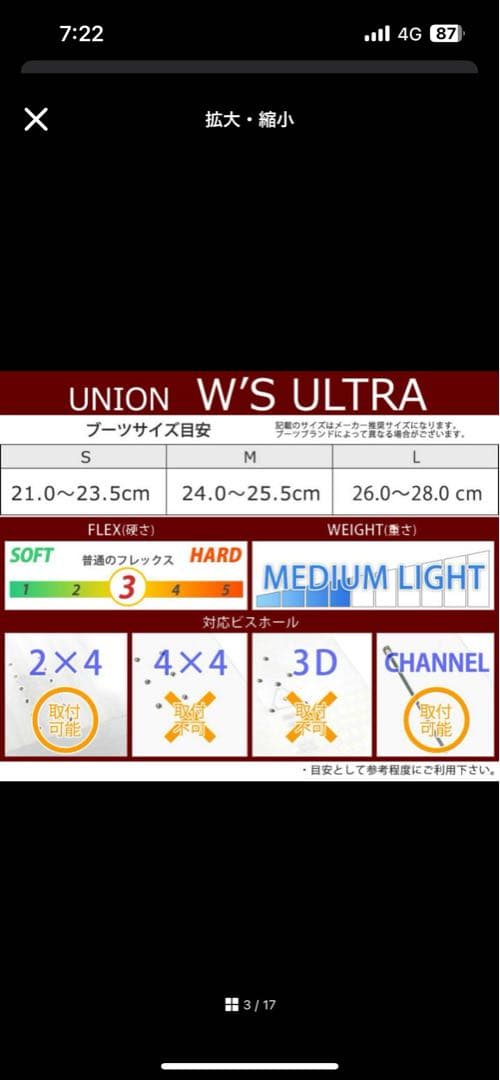 値下げUNION ULTRA Sサイズ 中古