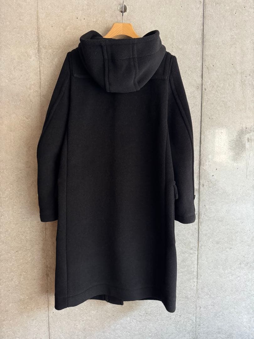 【リリアナ】黒いダッフルコート フード付き