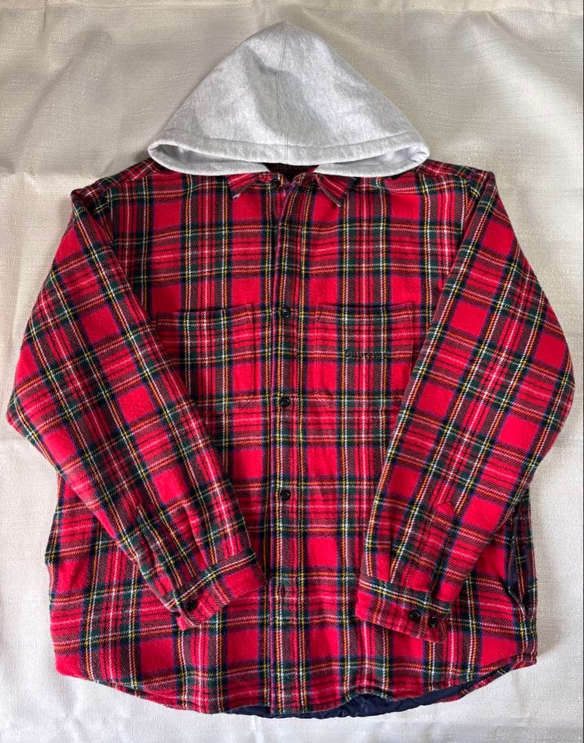 【Supreme】Tartan Flannel Hooded Shirt