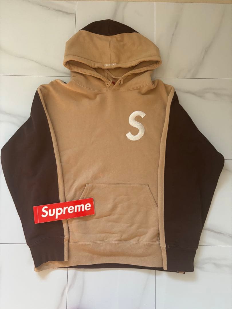 トップス Supreme S Logo Split Hooded Sweatshirt
