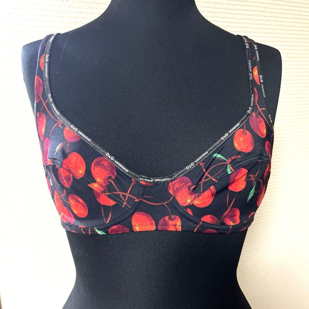 D&G ドルチェ&ガッバーナ　チェリー柄ブラレット　新品未使用　S レア