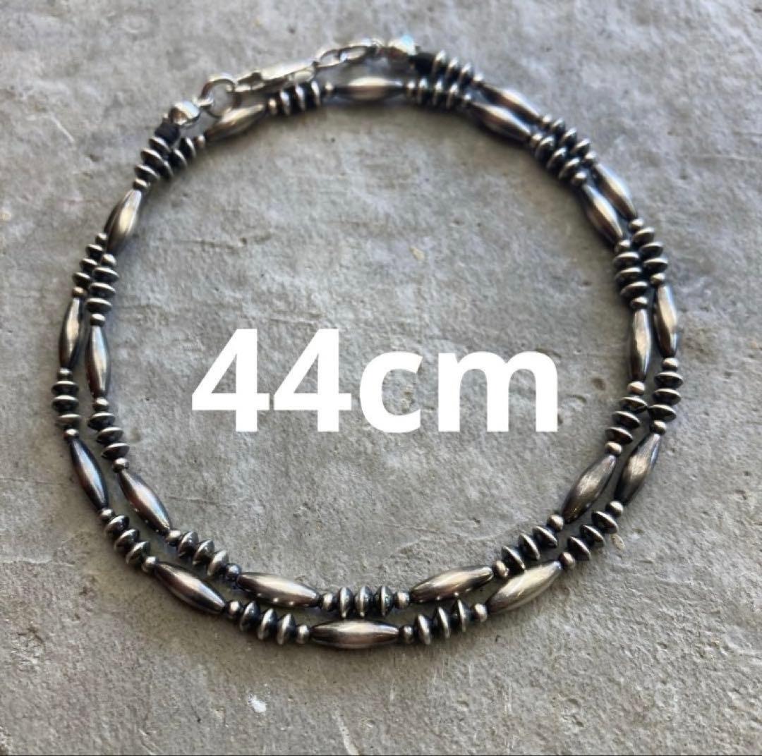 SV925製 ナバホパール　当店オリジナルデザインネックレス　38cm