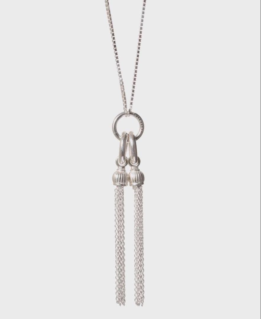 ゆ*う様 OX JEWELRy タッセルシルバーネックレス