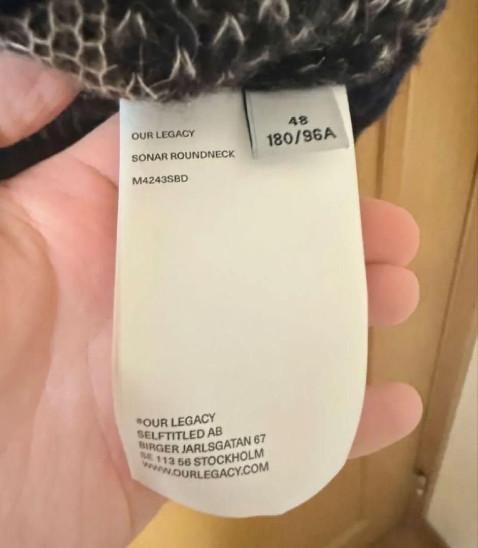 極美品 OUR LEGACY 24aw SONER ROUNDNECK 48
