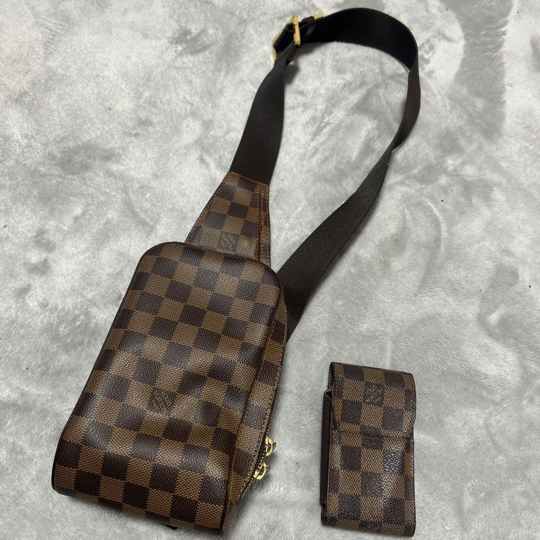 ダミエ・キャンバス ボディバッグ