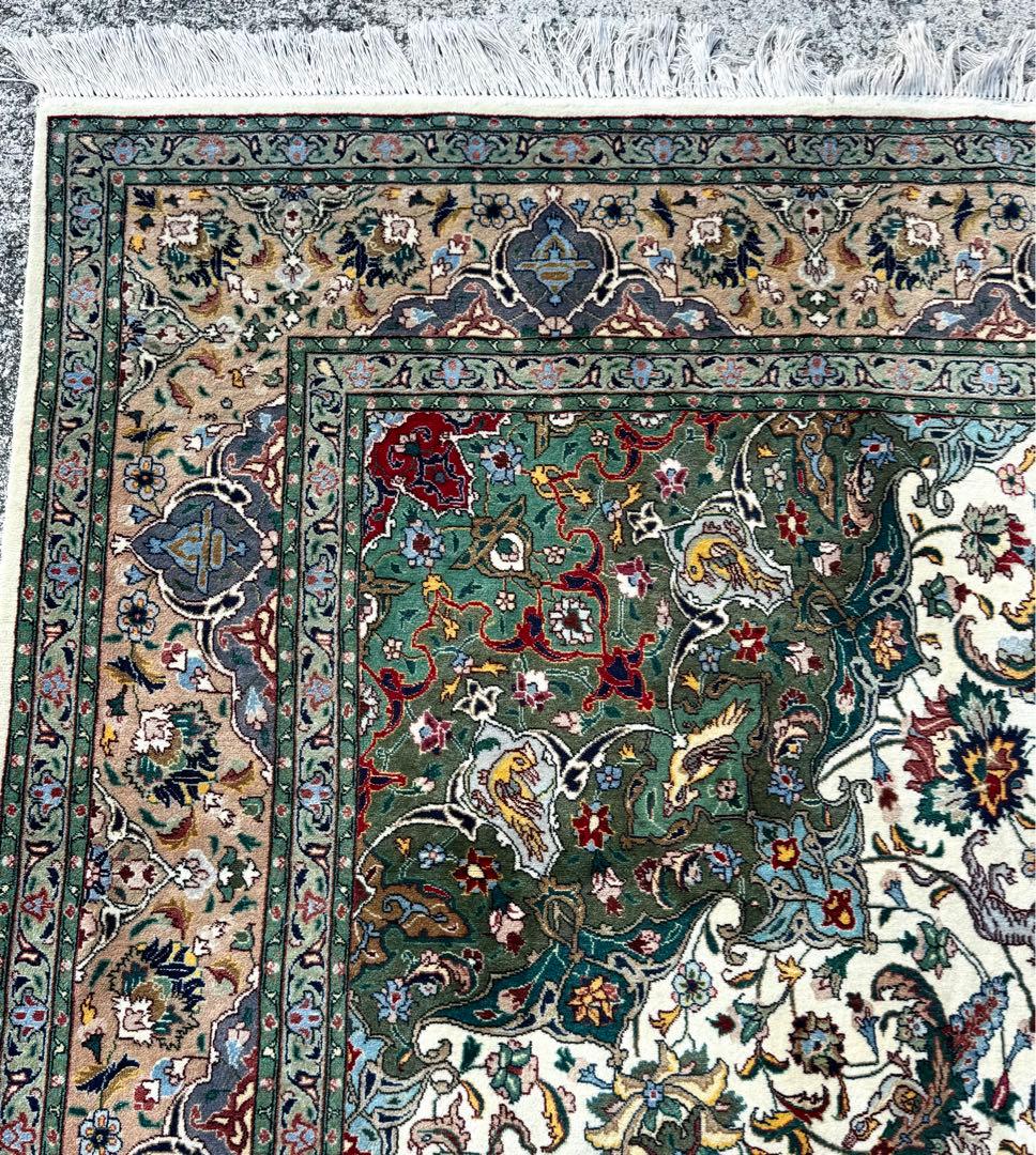 イラン 手織り 高級ペルシャ絨毯 大判300×200cm ウール100% ラグ