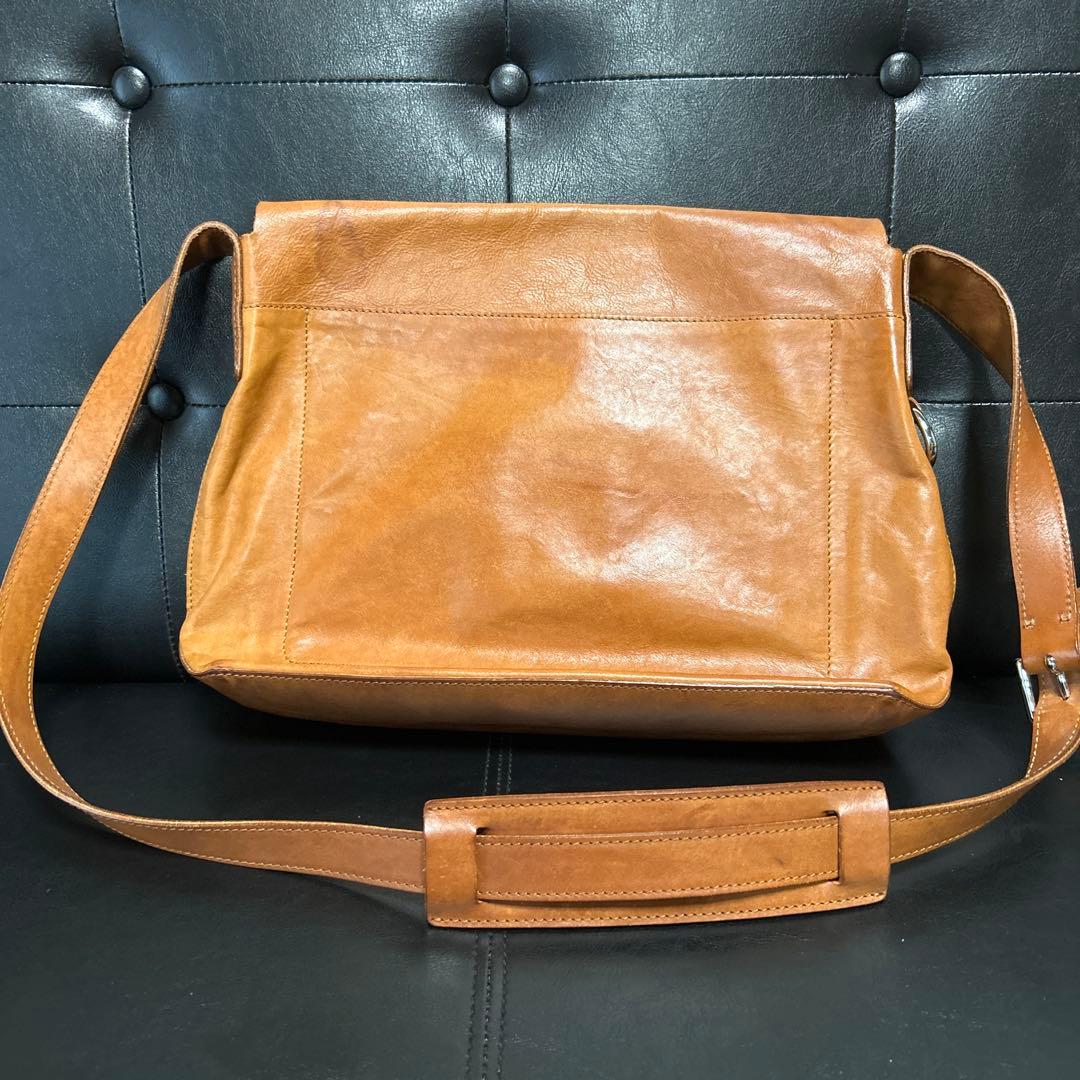 ラルフローレン　レザー メッセンジャーバッグ