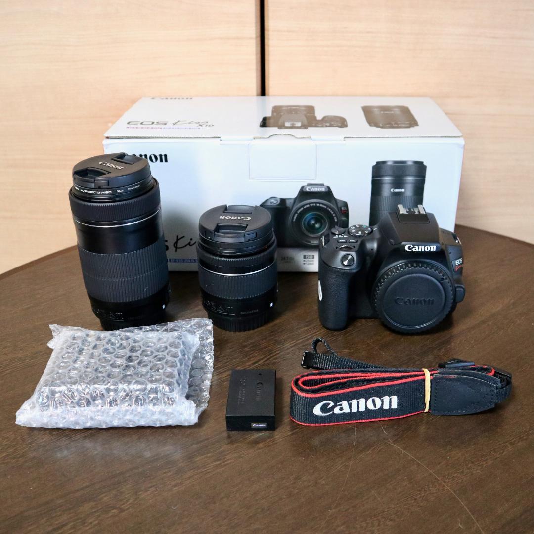 ★キャノン EOS Kiss X10 ダブルズームキット（黒）美麗！★