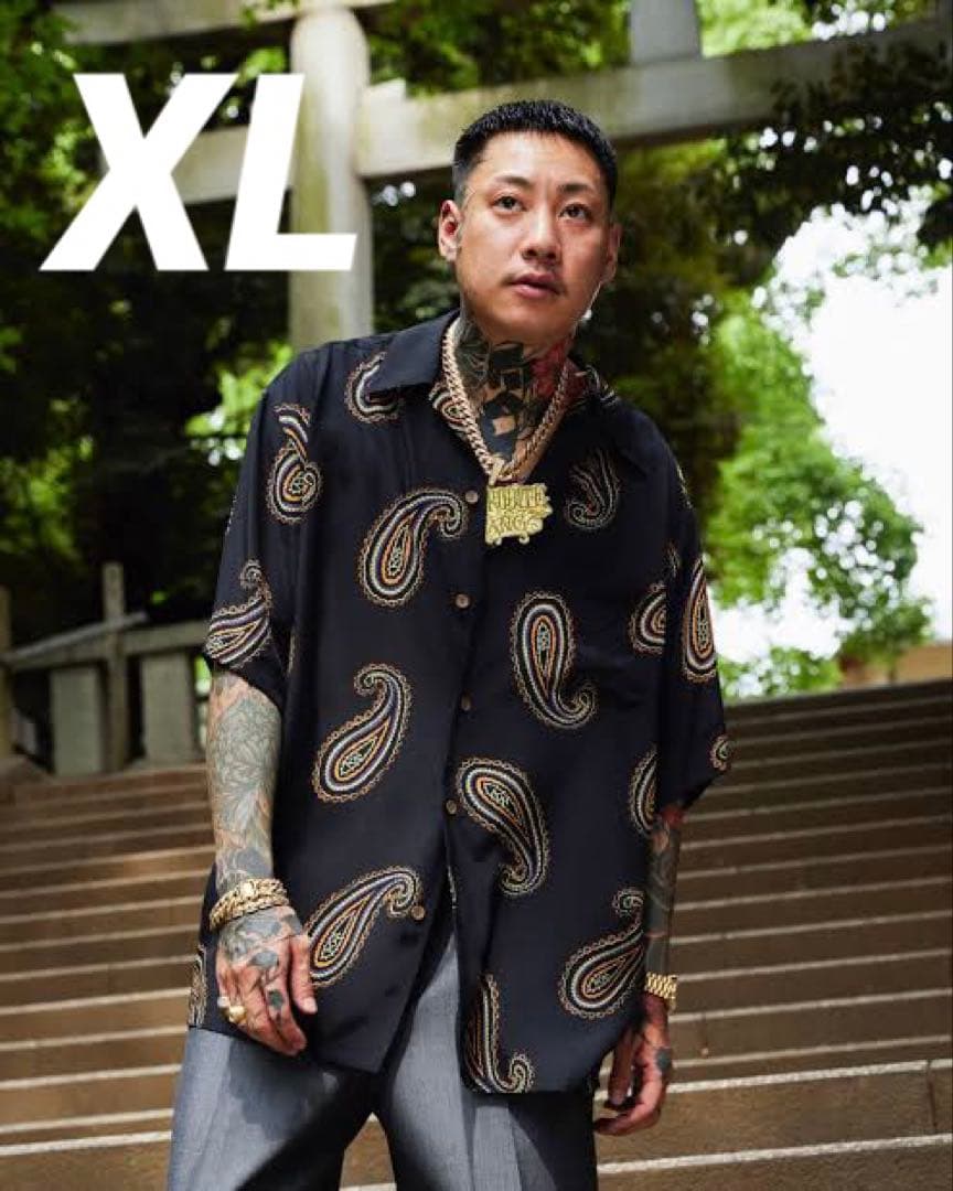 wacko maria ペイズリー柄アロハシャツXL