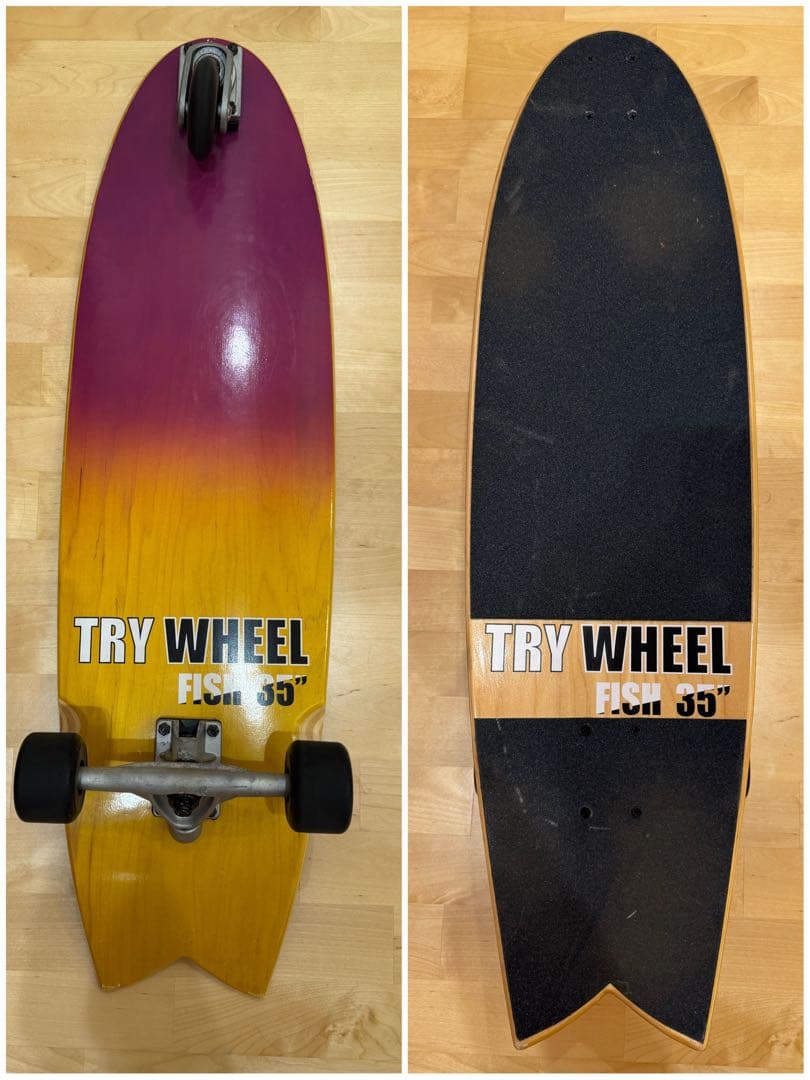 TRY WHEEL FISH 35インチ スケートボードデッキ