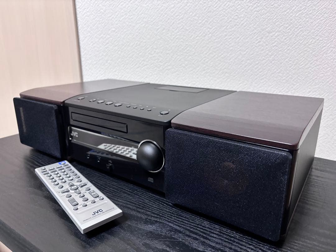 JVC CA-EXS3-B コンポ ウッドコーン、リモコン付