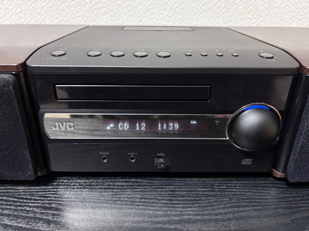 JVC CA-EXS3-B コンポ ウッドコーン、リモコン付