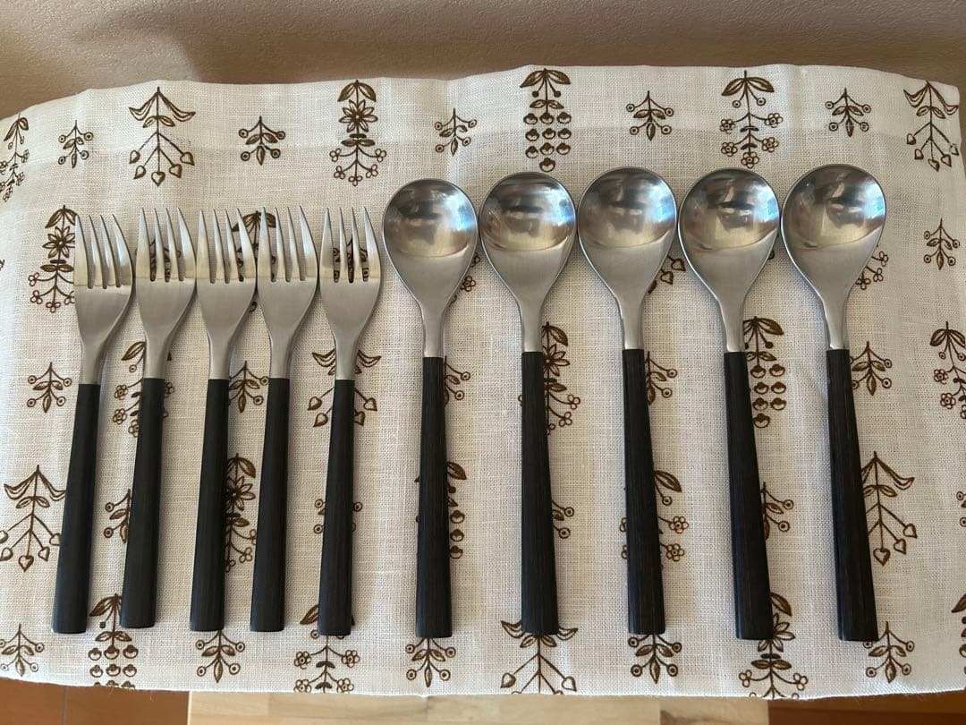 柳宗理 SORI YANAGI 黒柄カトラリー